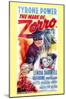 The Mark of Zorro, 1940-null-Mounted Art Print