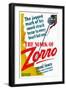 The Mark of Zorro, 1940-null-Framed Art Print