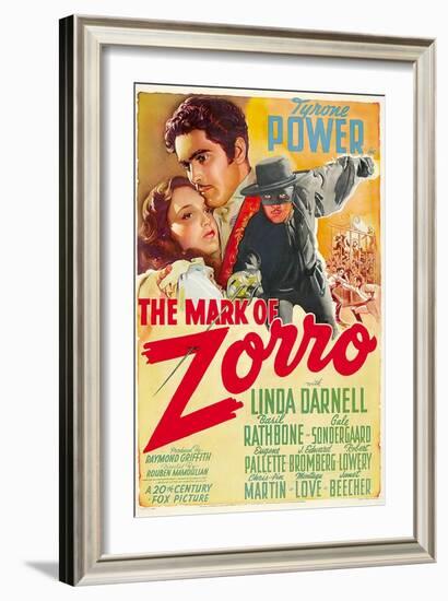 The Mark of Zorro (aka La Marca Del Zorro)-null-Framed Art Print