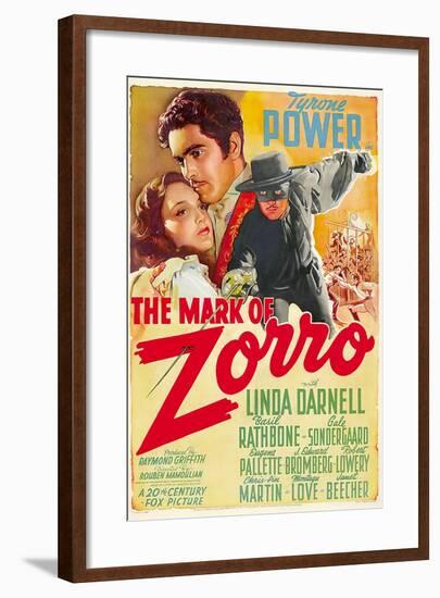 The Mark of Zorro (aka La Marca Del Zorro)-null-Framed Art Print