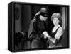 THE MARK OF ZORRO (Le signe by Zorro) by Fred Niblo with Douglas Fairbanks, Marguerite by la Motte,-null-Framed Stretched Canvas