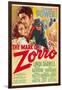 The Mark of Zorro, Linda Darnell, Tyrone Power on Argentinian Poster Art, 1940-null-Framed Art Print