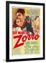 The Mark of Zorro, Linda Darnell, Tyrone Power on Argentinian Poster Art, 1940-null-Framed Art Print