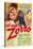 The Mark of Zorro, Linda Darnell, Tyrone Power on Argentinian Poster Art, 1940-null-Stretched Canvas