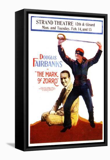 The Mark of Zorro Movie Douglas Fairbanks Noah Beery Poster Print-null-Framed Stretched Canvas