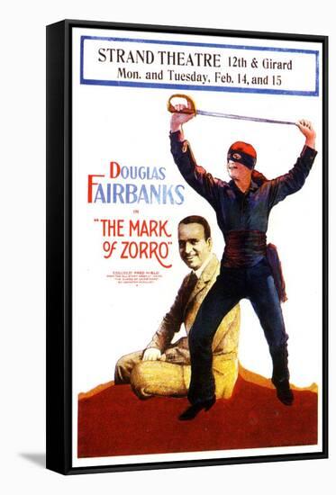 The Mark of Zorro Movie Douglas Fairbanks Noah Beery Poster Print-null-Framed Stretched Canvas