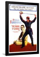The Mark of Zorro Movie Douglas Fairbanks Noah Beery Poster Print-null-Framed Poster