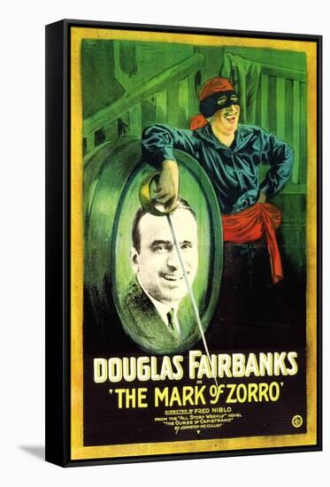The Mark of Zorro Movie Douglas Fairbanks Poster Print-null-Framed Stretched Canvas