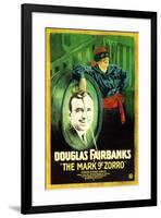 The Mark of Zorro Movie Douglas Fairbanks Poster Print-null-Framed Poster