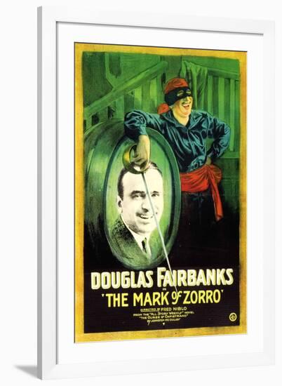 The Mark of Zorro Movie Douglas Fairbanks-null-Framed Art Print