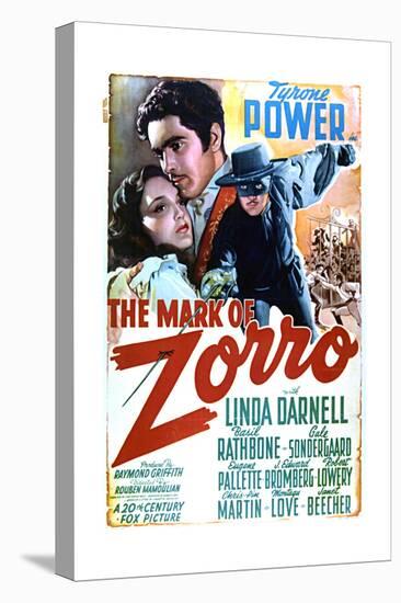 The Mark of Zorro - Movie Poster Reproduction-null-Stretched Canvas