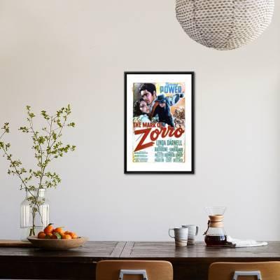 Vintage movie poster reproduction. The Mark of Zoro
