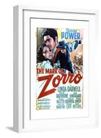 The Mark of Zorro - Movie Poster Reproduction-null-Framed Premium Giclee Print