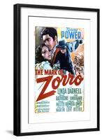 The Mark of Zorro - Movie Poster Reproduction-null-Framed Art Print