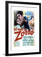 The Mark of Zorro - Movie Poster Reproduction-null-Framed Art Print