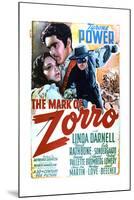 The Mark of Zorro - Movie Poster Reproduction-null-Mounted Art Print