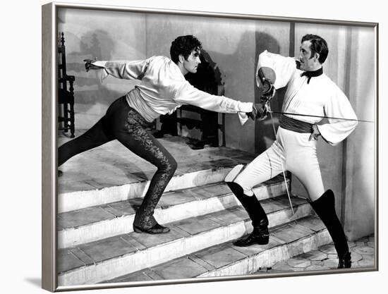 The Mark Of Zorro, Tyrone Power, Basil Rathbone, 1940-null-Framed Photo