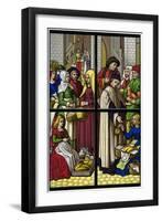 The market, 15th century (1849).Artist: H Moulin-H Moulin-Framed Giclee Print