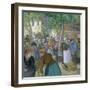 The Market, 1885-Camille Pissarro-Framed Giclee Print