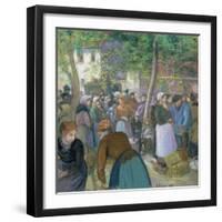 The Market, 1885-Camille Pissarro-Framed Giclee Print