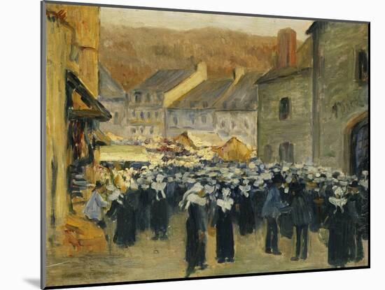 The Market at Pont-Aven; Le Marche a Pont-Aven, 1886-Emile Bernard-Mounted Giclee Print