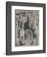 'The Market at Pontoise', 1895, (1946)-Camille Pissarro-Framed Giclee Print