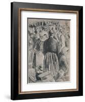 'The Market at Pontoise', 1895, (1946)-Camille Pissarro-Framed Giclee Print