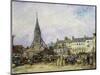 The Market at Sainte-Catherine, Honfleur-Johan-Barthold Jongkind-Mounted Giclee Print