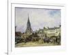 The Market at Sainte-Catherine, Honfleur-Johan-Barthold Jongkind-Framed Giclee Print