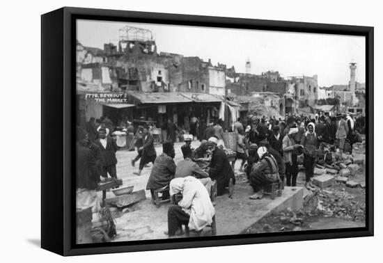 The Market, Beirut, Lebanon, C1920S-C1930S-null-Framed Stretched Canvas