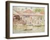 The Market, Belize, British Honduras, 1924-Henry Scott Tuke-Framed Giclee Print