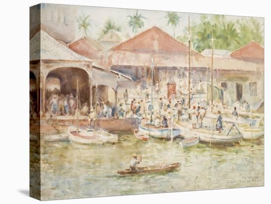 The Market, Belize, British Honduras, 1924-Henry Scott Tuke-Stretched Canvas