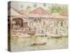 The Market, Belize, British Honduras, 1924-Henry Scott Tuke-Stretched Canvas