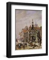 The Market Cross, Salisbury-Louise J. Rayner-Framed Giclee Print