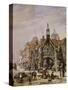 The Market Cross, Salisbury-Louise J. Rayner-Stretched Canvas