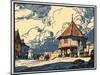 The Market Cross, Wymondham, Norfolk, Early 20th Century-Leonard Russell Squirrell-Mounted Giclee Print