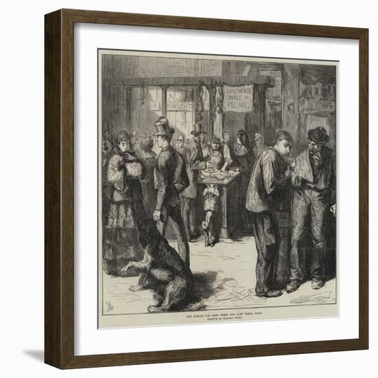 The Market for Dogs' Flesh and Cats' Flesh, Paris-Frederick Barnard-Framed Giclee Print