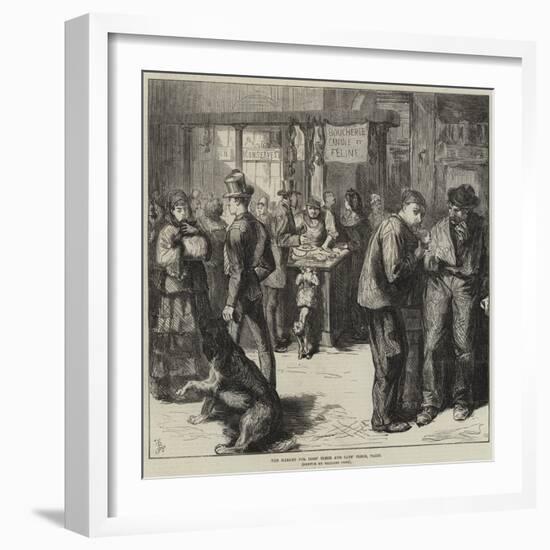 The Market for Dogs' Flesh and Cats' Flesh, Paris-Frederick Barnard-Framed Giclee Print