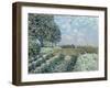 The Market Gardens, 1874-Alfred Sisley-Framed Giclee Print