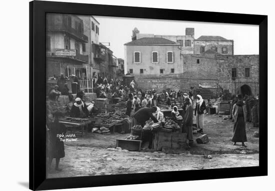 The Market, Haifa, Palestine, C1920S-C1930S-null-Framed Giclee Print