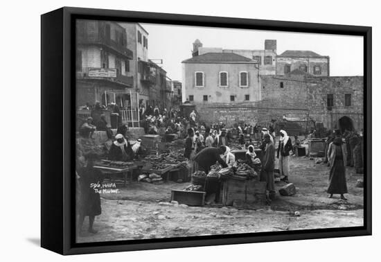 The Market, Haifa, Palestine, C1920S-C1930S-null-Framed Stretched Canvas