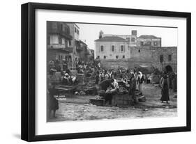 The Market, Haifa, Palestine, C1920S-C1930S-null-Framed Premium Giclee Print