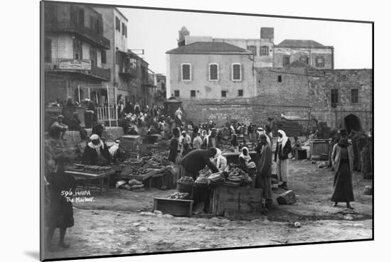 The Market, Haifa, Palestine, C1920S-C1930S-null-Mounted Giclee Print