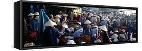 The Market, Hoi Han (Hoi An), Vietnam, Indochina, Southeast Asia, Asia-Bruno Morandi-Framed Stretched Canvas