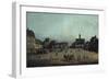 The Market in Dresden-Canaletto-Framed Giclee Print