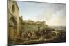The Market in Lyon, France 19th Century-Francois Bouchot-Mounted Giclee Print