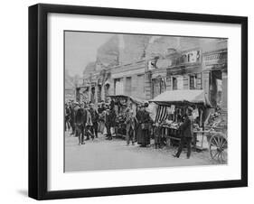 The Market in the Ruins of Hohenstein, East Prussia, World War I, 1915-null-Framed Giclee Print