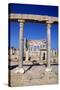 The Market, Leptis Magna, Libya, C3rd Century Ad. Pillars in the Ancient Roman City-Vivienne Sharp-Stretched Canvas