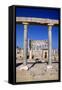 The Market, Leptis Magna, Libya, C3rd Century Ad. Pillars in the Ancient Roman City-Vivienne Sharp-Framed Stretched Canvas