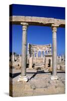 The Market, Leptis Magna, Libya, C3rd Century Ad. Pillars in the Ancient Roman City-Vivienne Sharp-Stretched Canvas